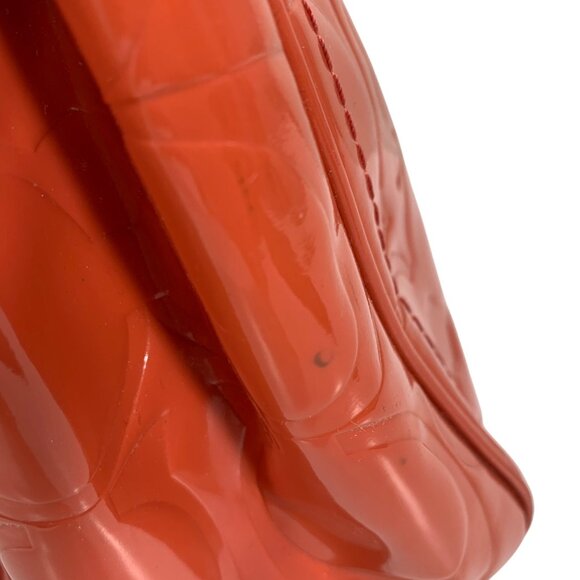 COACH Hampton Orange Patent Embossed Leather Medium Carryall F14413 Shoulder Bag - Picture 7 of 16